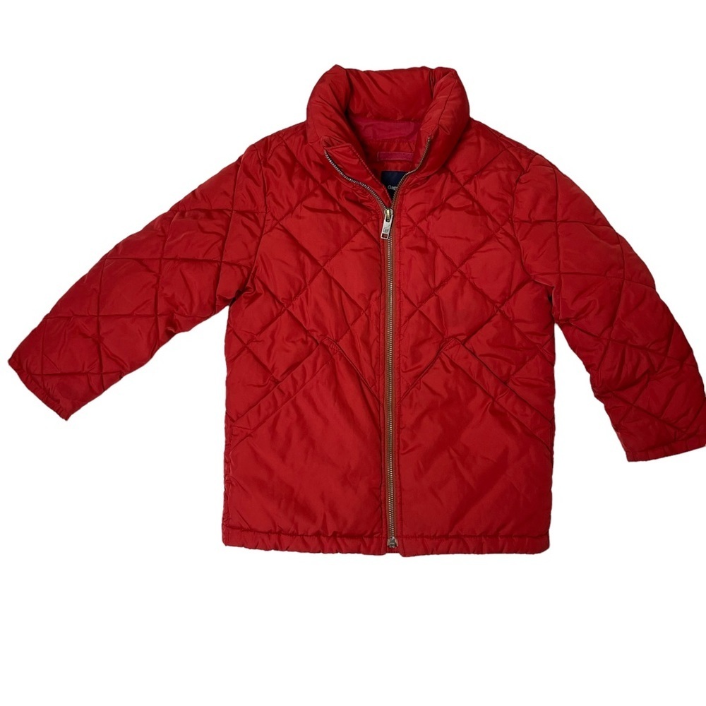 Size 4-5 Boy Gap Kids Red Quilted Jacket, Cat&Jack and H&M Sweater Bundle